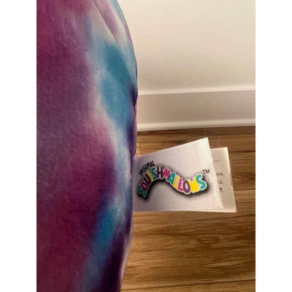 Squishmallows Plush Toy Kids 12 Inch Purple Tie Dye Louisa Penguin with Crown